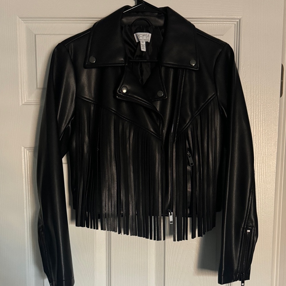 Leather Fringe Jacket